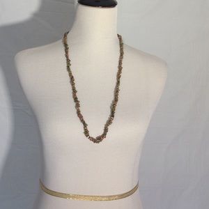 Earthtone puka shell necklace